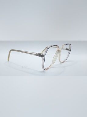 Vintage Anthony Martin Natalie Blue Translucent Oval Sunglasses Frames Only